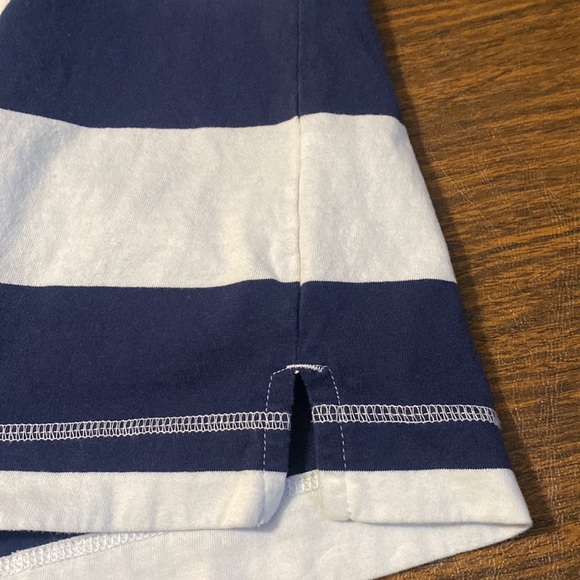OLD NAVY Blue White Boxy Tshirt, Medium - Picture 5 of 5